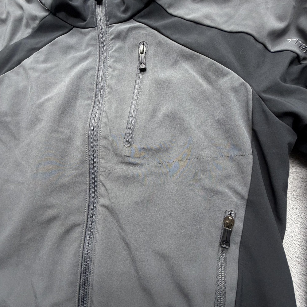 Columbia Jacket Womens Large Gray Windbreaker Titanium Omni-Tech Insulated Lined - Picture 5 of 10